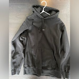 Authentic supreme hoodie womens black large